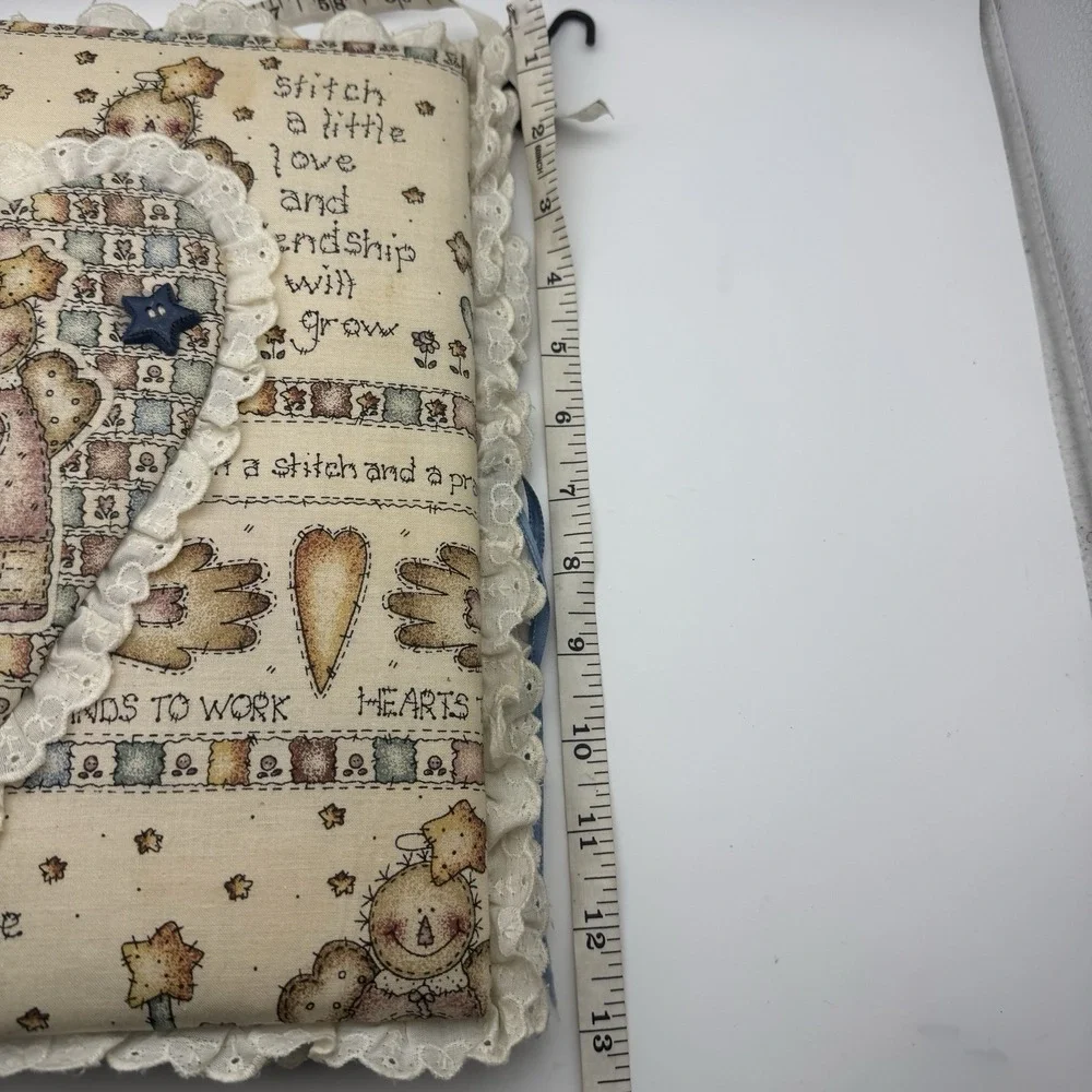 1997 Peace Creek Angel Collection Wrapped 3‎ Ring Binder Cotton Sew Quilt Craft